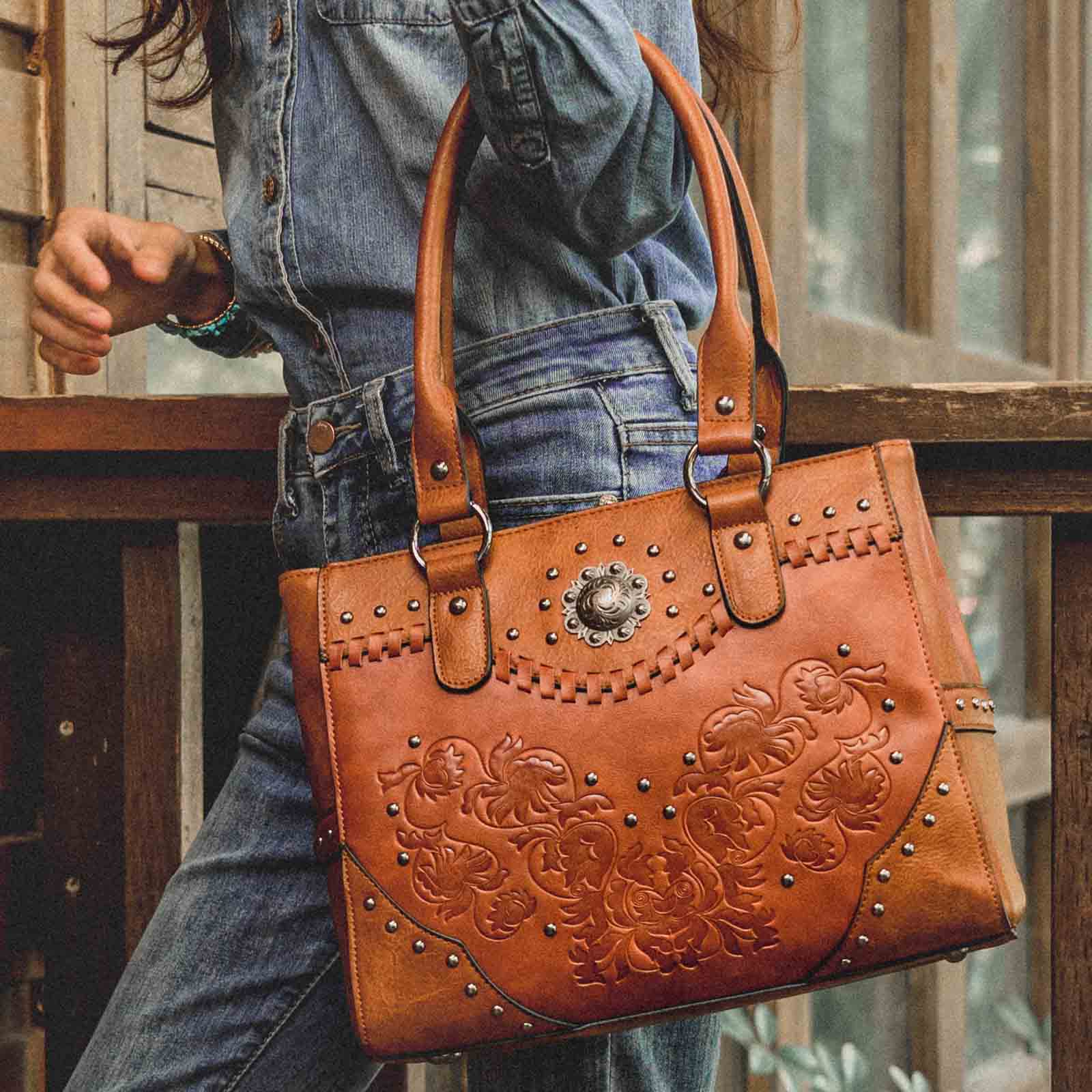 Women'S Vegan Bags - Celela กระเป๋าสะพายไหล่สำหรับผู้หญิง Tote กระเป๋าขนาดใหญ่สุภาพสตรีคุณภาพสูงหนัง Vintage Western