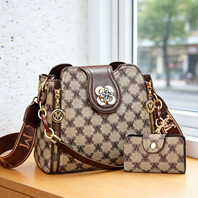 Women'S Crossbody Bags - กระเป๋าสะพายไหล่พิมพ์ลายตัวอักษรวินเทจ กระเป๋าสะพายข้างทันสมัยและใช้งานได้หลากหลาย เหมาะสำหรับการทำงานและการใช้งานในชีวิตประจำวัน