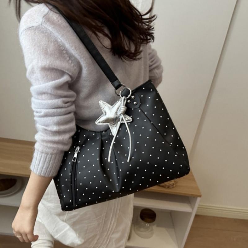 Women'S Vegan Bags - กระเป๋าโท้ท PU วินเทจ กระเป๋าสะพายไหล่ลำลองสำหรับนักเรียน รุ่นใหม่ 2026