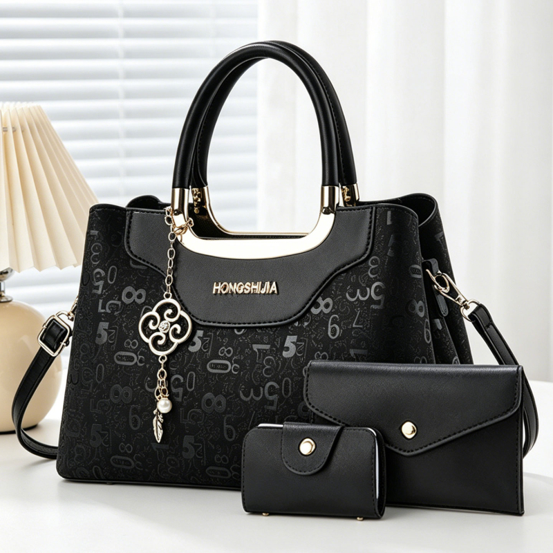 Women'S Crossbody Bags - ชุดกระเป๋าถือแฟชั่นผู้หญิง 3 ชิ้น, กระเป๋าสะพายข้างพิมพ์ลายดิจิตอลสุดหรูสำหรับผู้หญิง, กระเป๋าสะพายไหล่หลายช่องความจุขนาดใหญ่