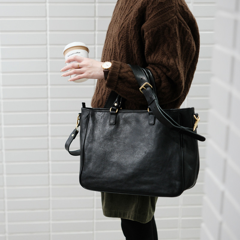 Women'S Work Bags Designer - คุณภาพสูงของแท้หนังผู้หญิง Tote Bag Organizer นักออกแบบ handmade