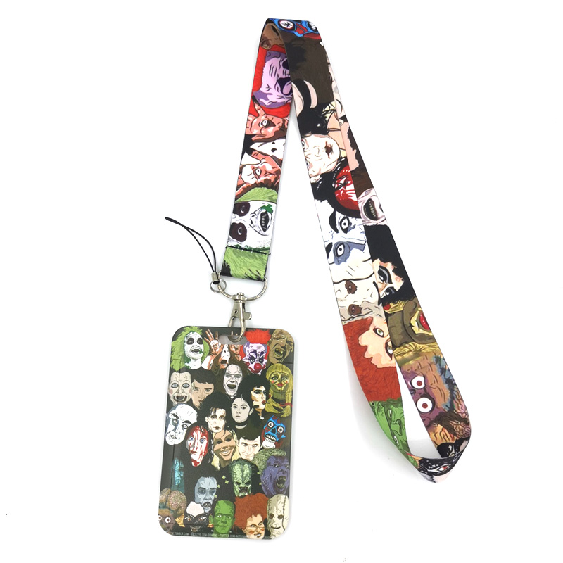 Women Bags Myer - Michale Myers ตัวละครสยองขวัญ Lanyard บัตรเครดิตผู้ถือกระเป๋านักเรียนกระเป๋าเดินทางผู้หญิงการ์ด Badge