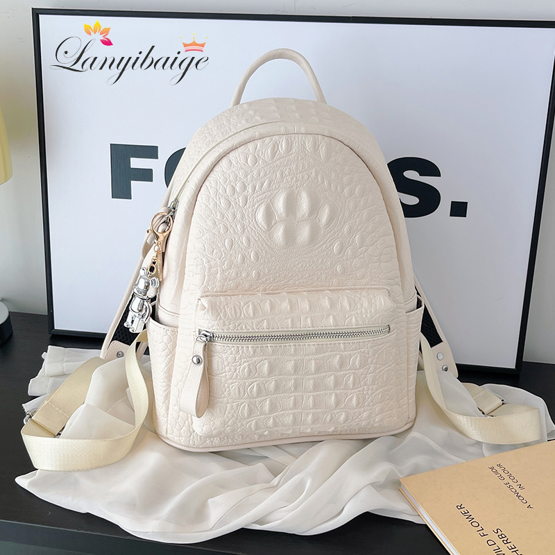Women Bags Guess - กระเป๋าเป้สะพายหลังสตรีกระเป๋าเป้สะพายหลังขนาดใหญ่สำหรับวัยรุ่นหนัง PU ของเด็กผู้หญิงกระเป๋าสะพายไหล่สำหรับผู้หญิงความจุมาก mochilas feminina 2024