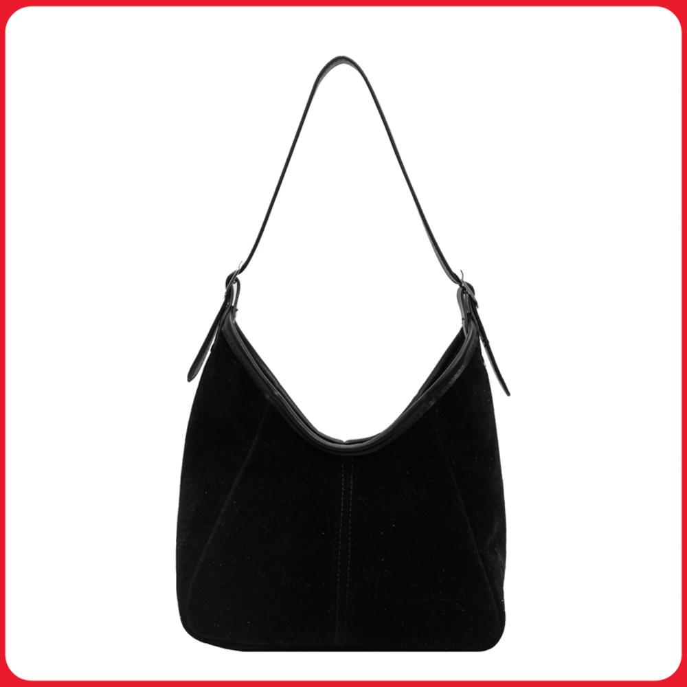 Hobo Bag Slouchy - กระเป๋าถือผู้หญิง PU ทรงทันสมัย สะพายไหล่ ความจุเยอะ หูหิ้วด้านบน