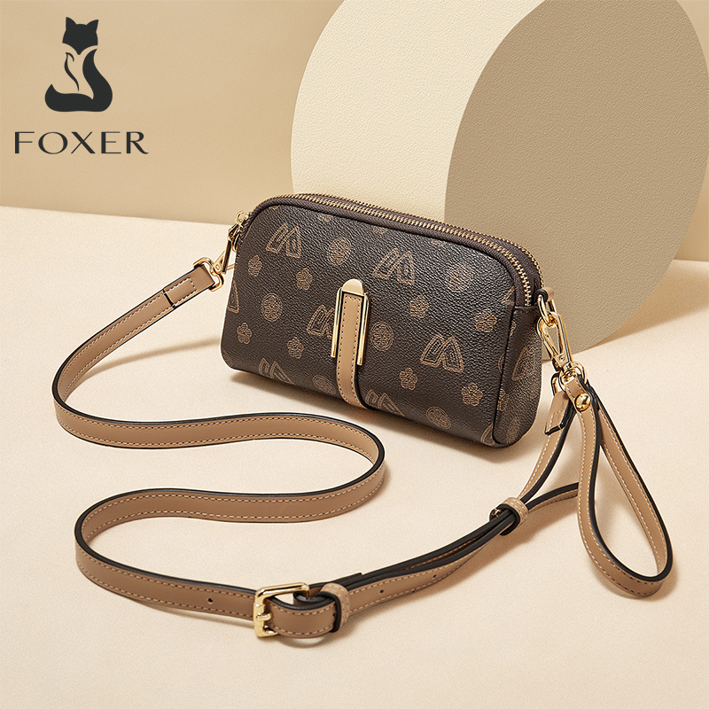 Women Bags Guess - FOXER ผู้หญิงกระเป๋า Crossbody ขนาดเล็กไหล่กระเป๋าสายรัดข้อมือ Lady แฟชั่น