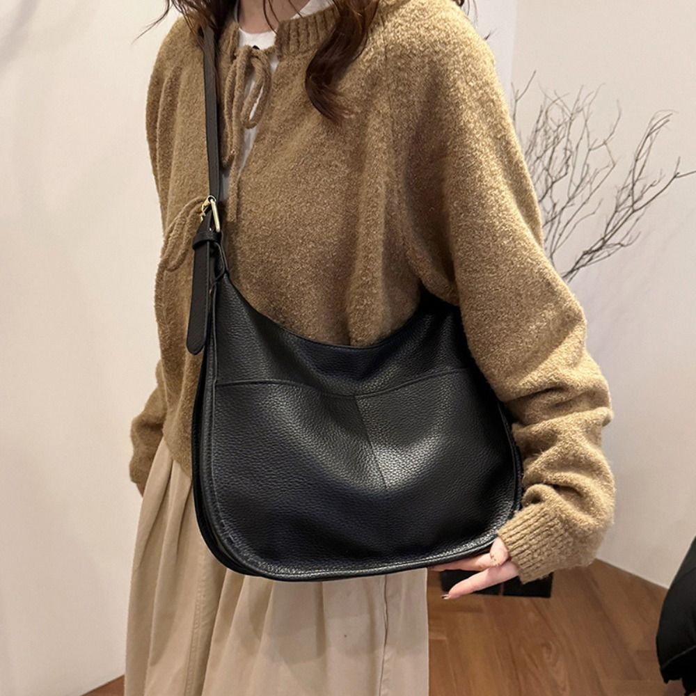 Women'S Work Bags Designer - หนัง PU กระเป๋าโท้ทหนัง PU สีดำ สีกาแฟ