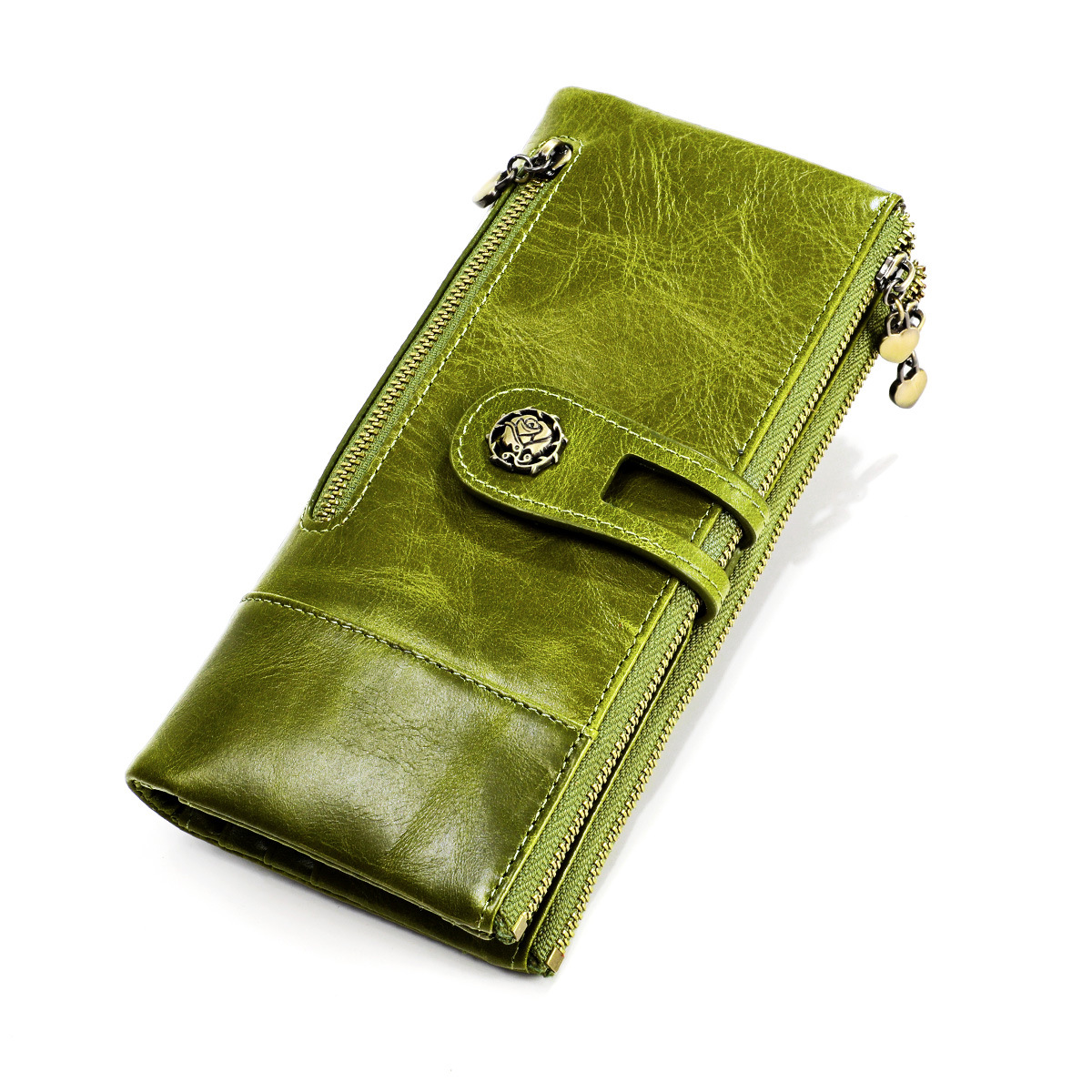 Women'S Bags At M&S - Rfid Blocking กระเป๋าสตางค์หนังแท้กระเป๋าใส่เหรียญวินเทจสําหรับสุภาพสตรีผู้หญิงกระเป๋าสตางค์คลัทช์ยาวพร้อมกระเป๋าโทรศัพท์มือถือผู้ถือบัตร