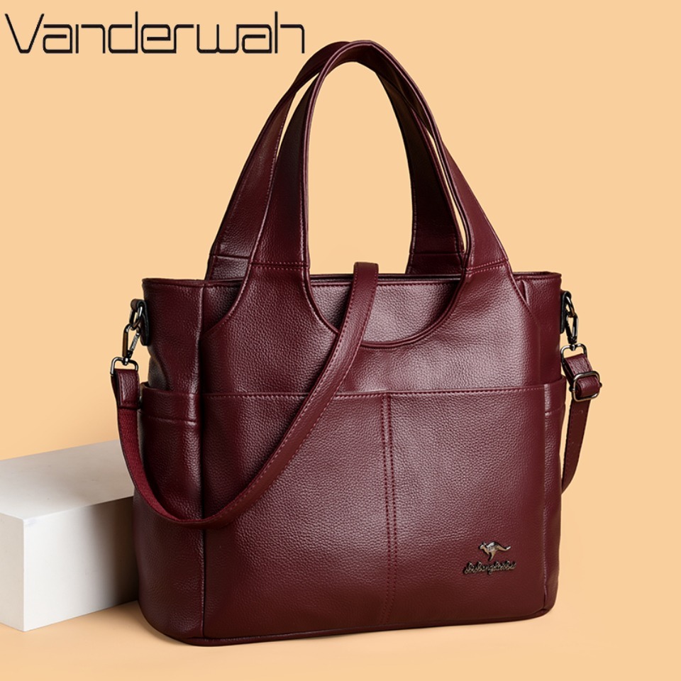 กระเป๋าหนังนิ่ม 3 ช่องหลัก กระ - Women Bags Polene บทวิจารณ์และราคา