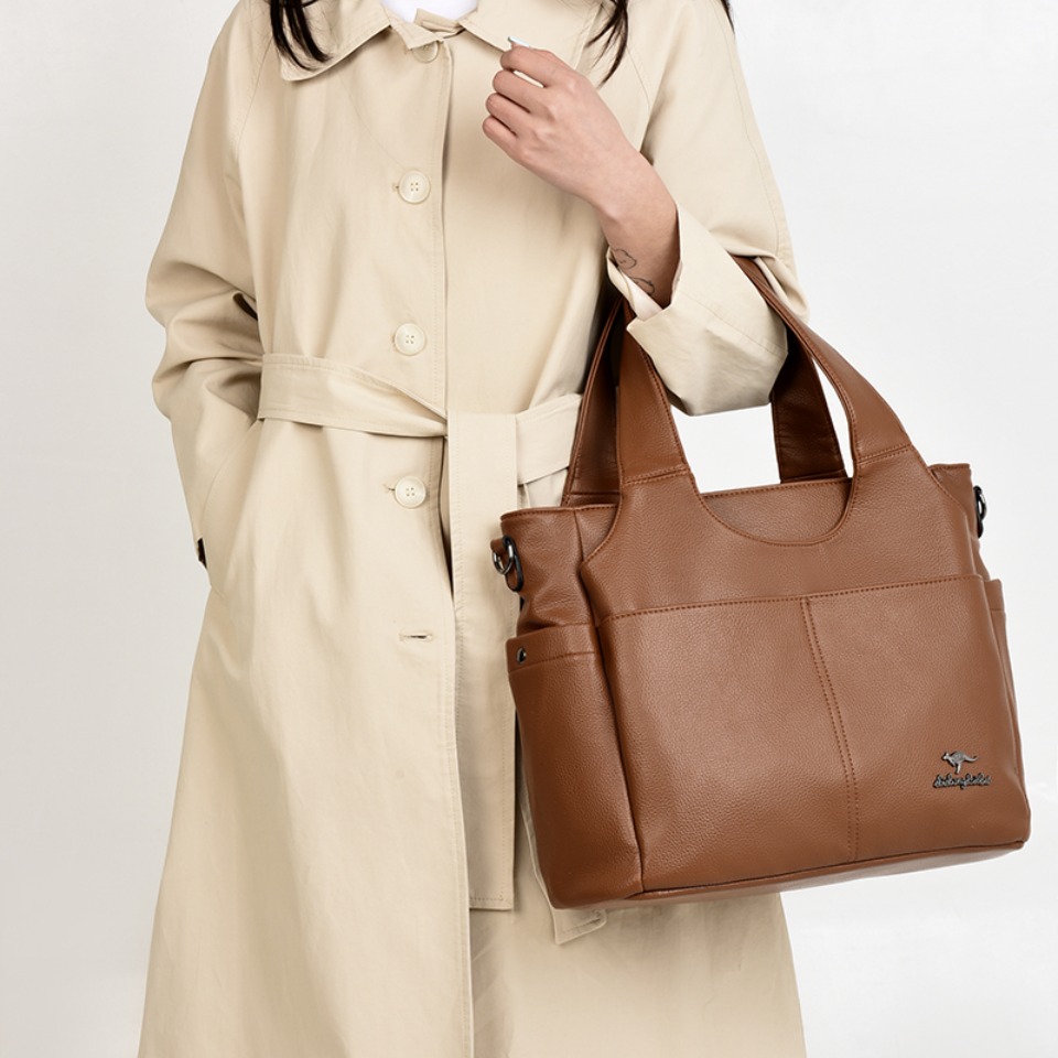 กระเป๋าหนังนิ่ม 3 ช่องหลัก กระ - Women Bags Polene บทวิจารณ์และราคา