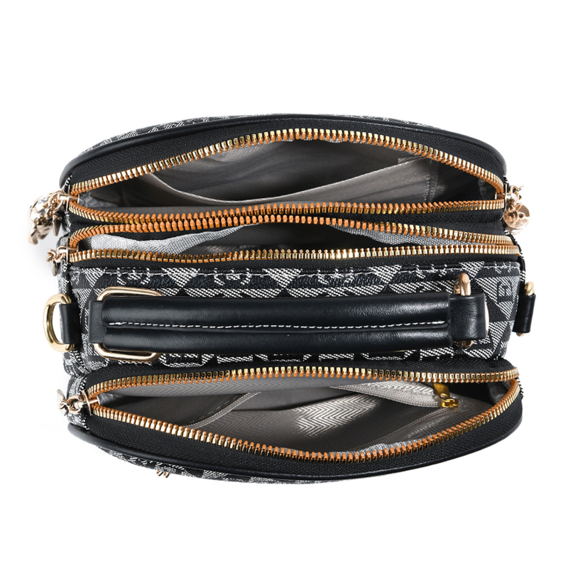 กระเป๋าทรงกลมขนาดเล็กพิมพ์ลายต - Women'S Crossbody Bags บทวิจารณ์และราคา