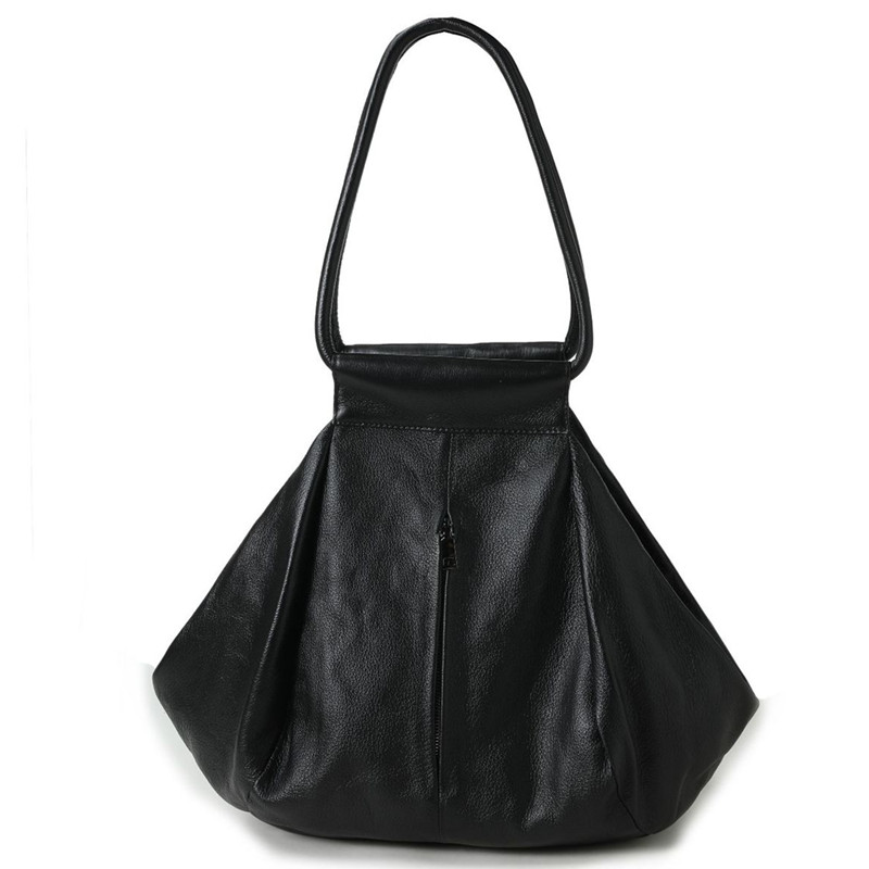 กระเป๋าถือหนังวัวแท้ทรงหลวม ขน - Hobo Bag Slouchy บทวิจารณ์และราคา