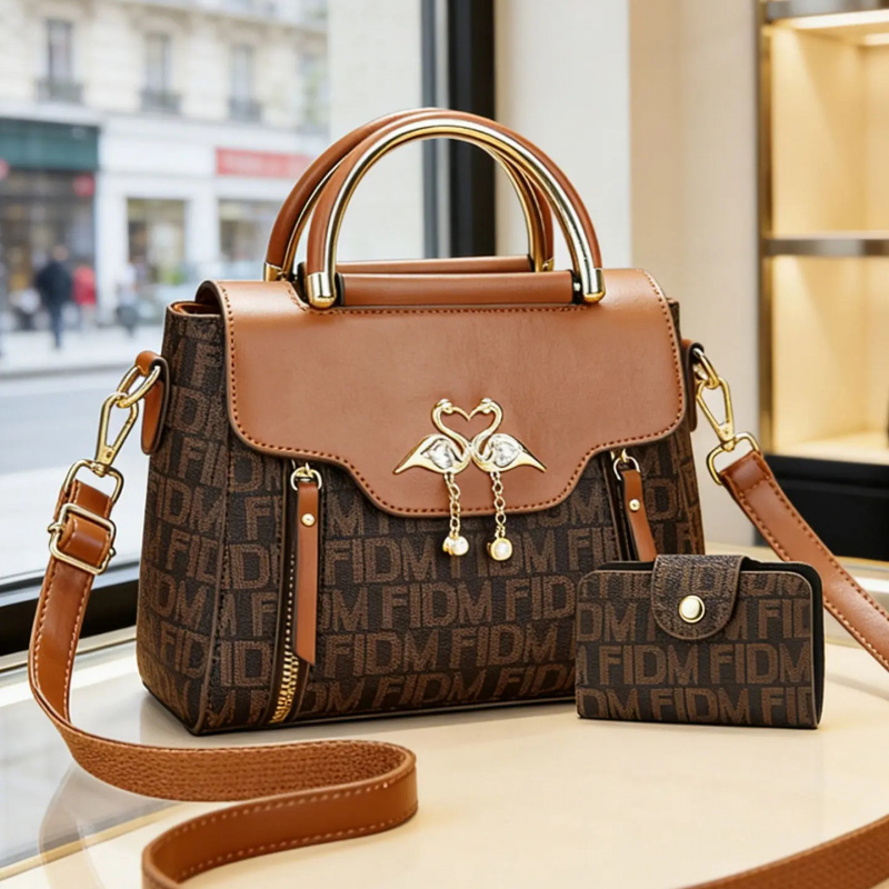 กระเป๋าพิมพ์ลายตัวอักษร กระเป๋ - Women'S Bags Cross Body บทวิจารณ์และราคา