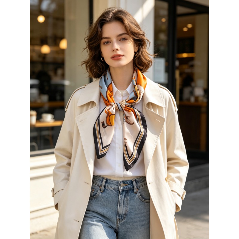 ผ้าพันคอไหมมัลเบอร์รี่แท้ 100% - Women'S Retro Bags บทวิจารณ์และราคา