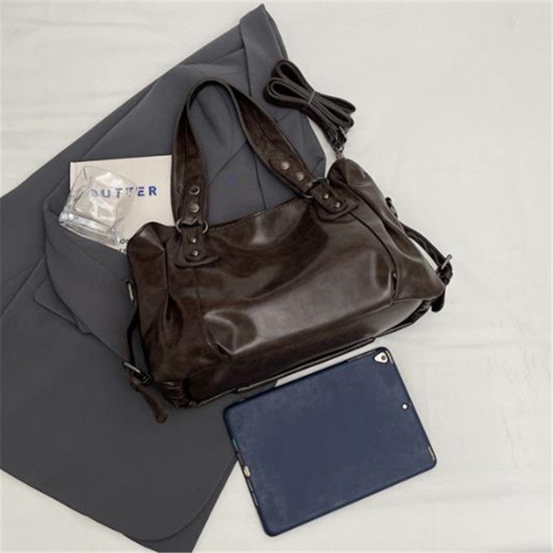 กระเป๋าโท้ทหนังเทียมเคลือบน้ำม - Women'S Vegan Bags บทวิจารณ์และราคา
