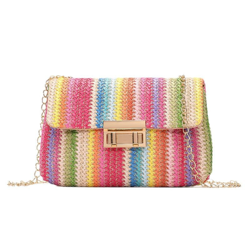 กระเป๋าสะพายข้างสานลายรุ้งสำหร - Women Bags Polene บทวิจารณ์และราคา