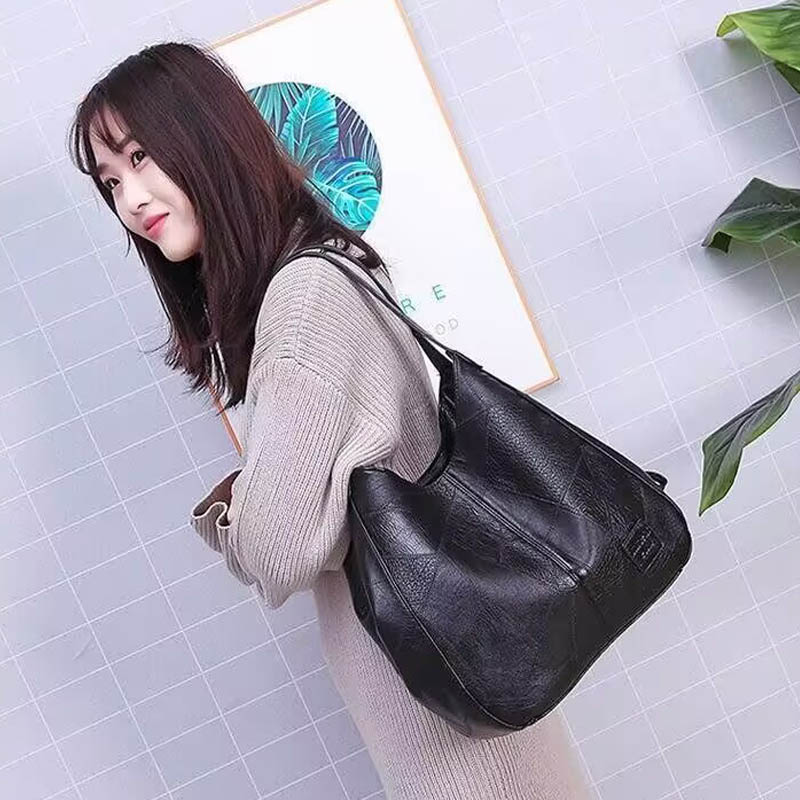 กระเป๋าโท้ทหนังวินเทจขนาดใหญ่  - Women'S Vegan Bags บทวิจารณ์และราคา