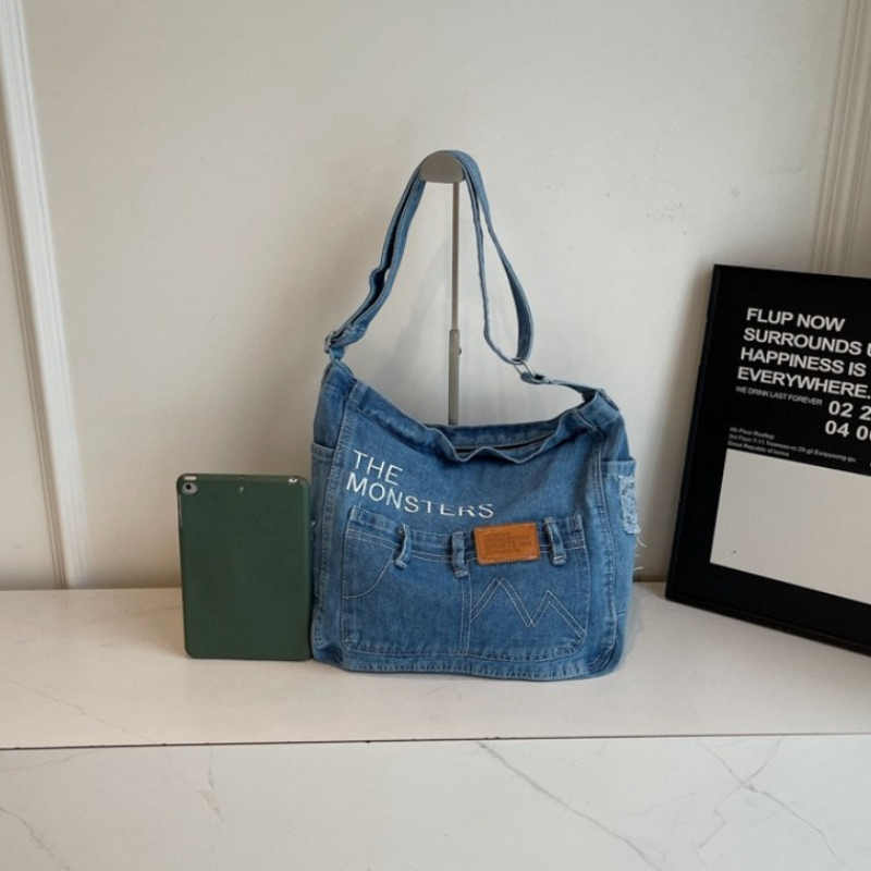 กระเป๋าโท้ทเดนิมวินเทจใหม่ ควา - Women'S Crossbody Bags บทวิจารณ์และราคา