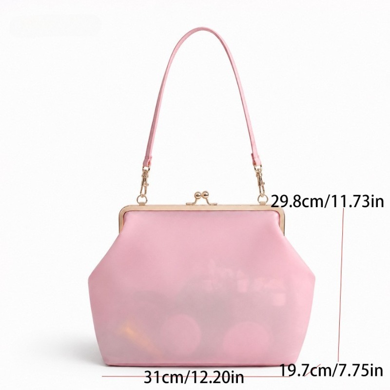 กระเป๋าใส PVC กันน้ำ สีลูกกวาด - Hobo Bag Slouchy บทวิจารณ์และราคา