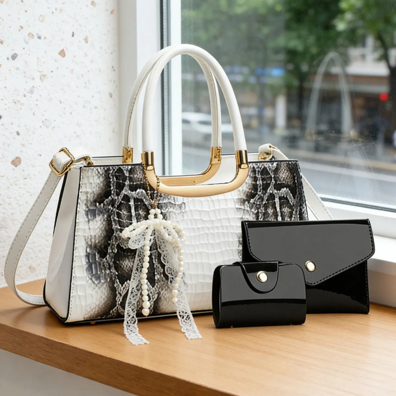 ชุดกระเป๋าถือสตรี ลายหนังจระเข - Women'S Crossbody Bags บทวิจารณ์และราคา