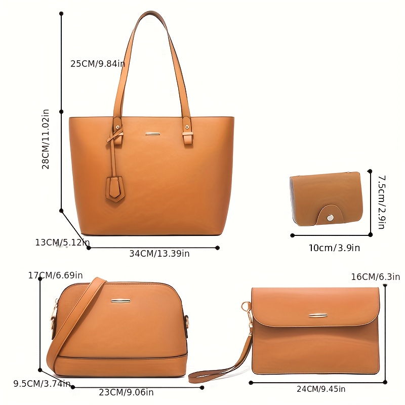 ชุดกระเป๋าแฟชั่นผู้หญิง 4 ชิ้น - Women'S Bags Cross Body บทวิจารณ์และราคา