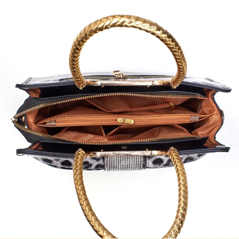 กระเป๋าผู้หญิงลายเสือดาวผูกโบว - Women'S Crossbody Bags บทวิจารณ์และราคา